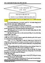 Tài liệu ôn tập Lịch sử lớp 12 - Bài 9 Quan hệ quốc tế trong và sau chiến tranh lạnh